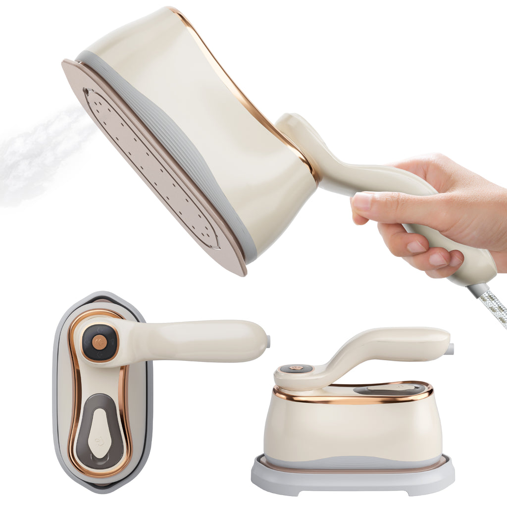 UrbanSync Mini Steam Iron , 1000W High-Power, 3 Steam Levels, 218ml Tank, Compact & Portable for Travel, Home, RV