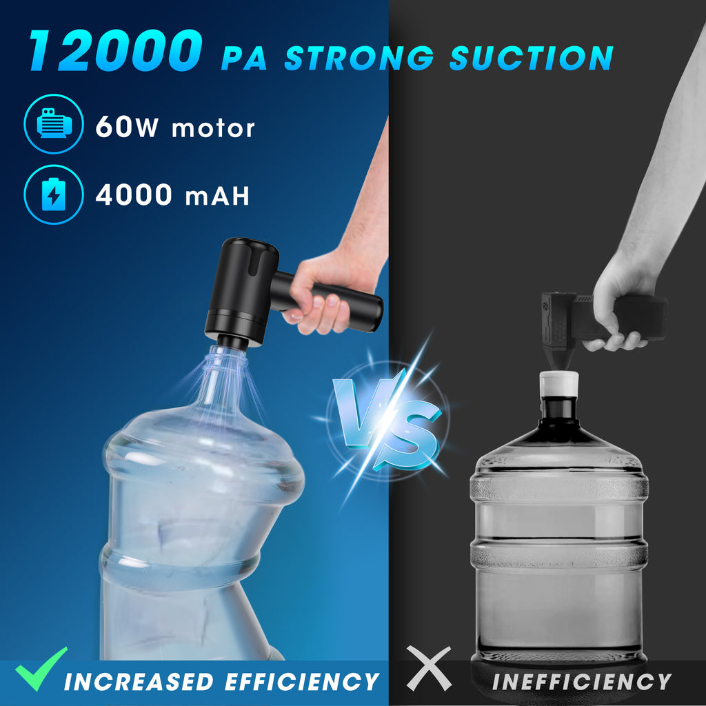 UrbanSync 8-in-1 Cordless Handheld Vacuum Cleaner - 16,000PA Powerful Suction, 4000mAh Battery, Washable and Reusable