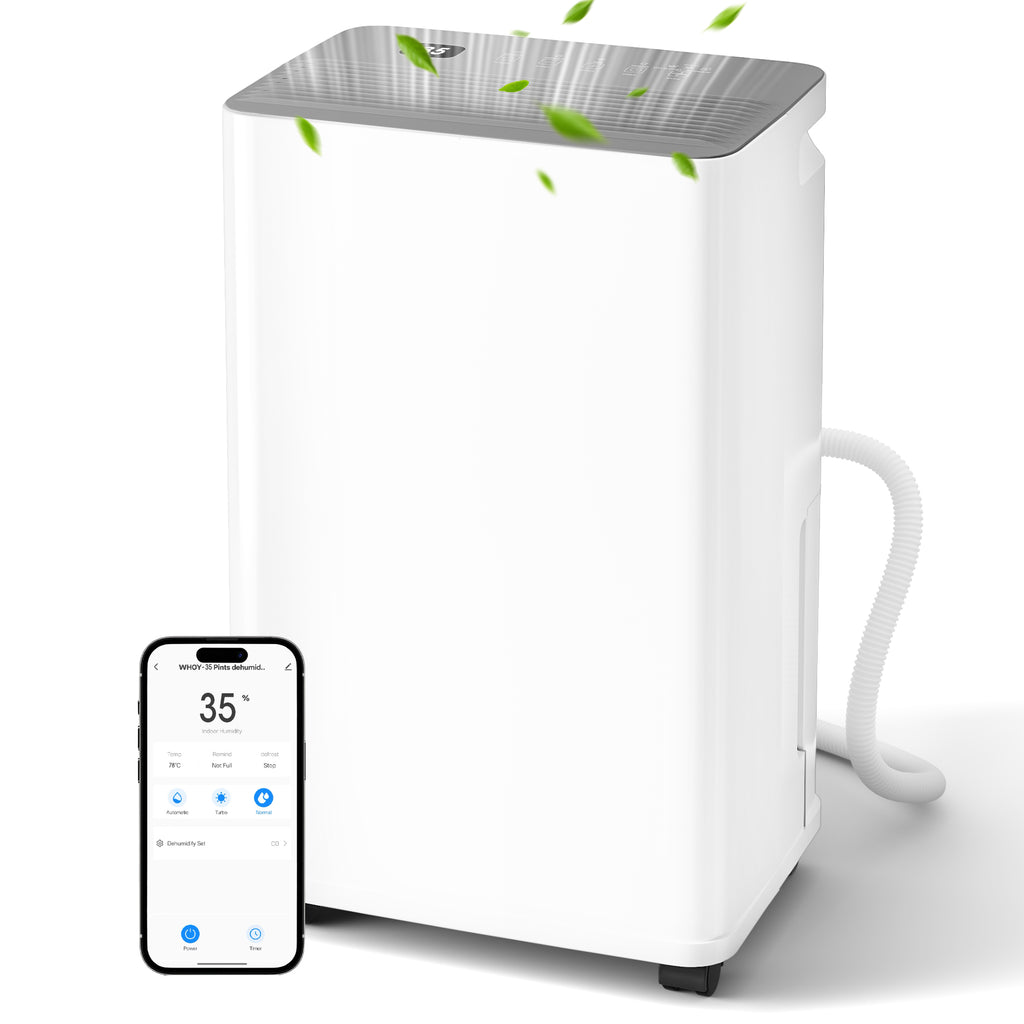 UrbanSync Max 35 Pint Smart App WiFi Control, 24H Timer, Child Lock, Quiet Energy Efficiency, with Drain Hose, Ideal for Living Rooms, Bathrooms, Bedrooms, and Garages