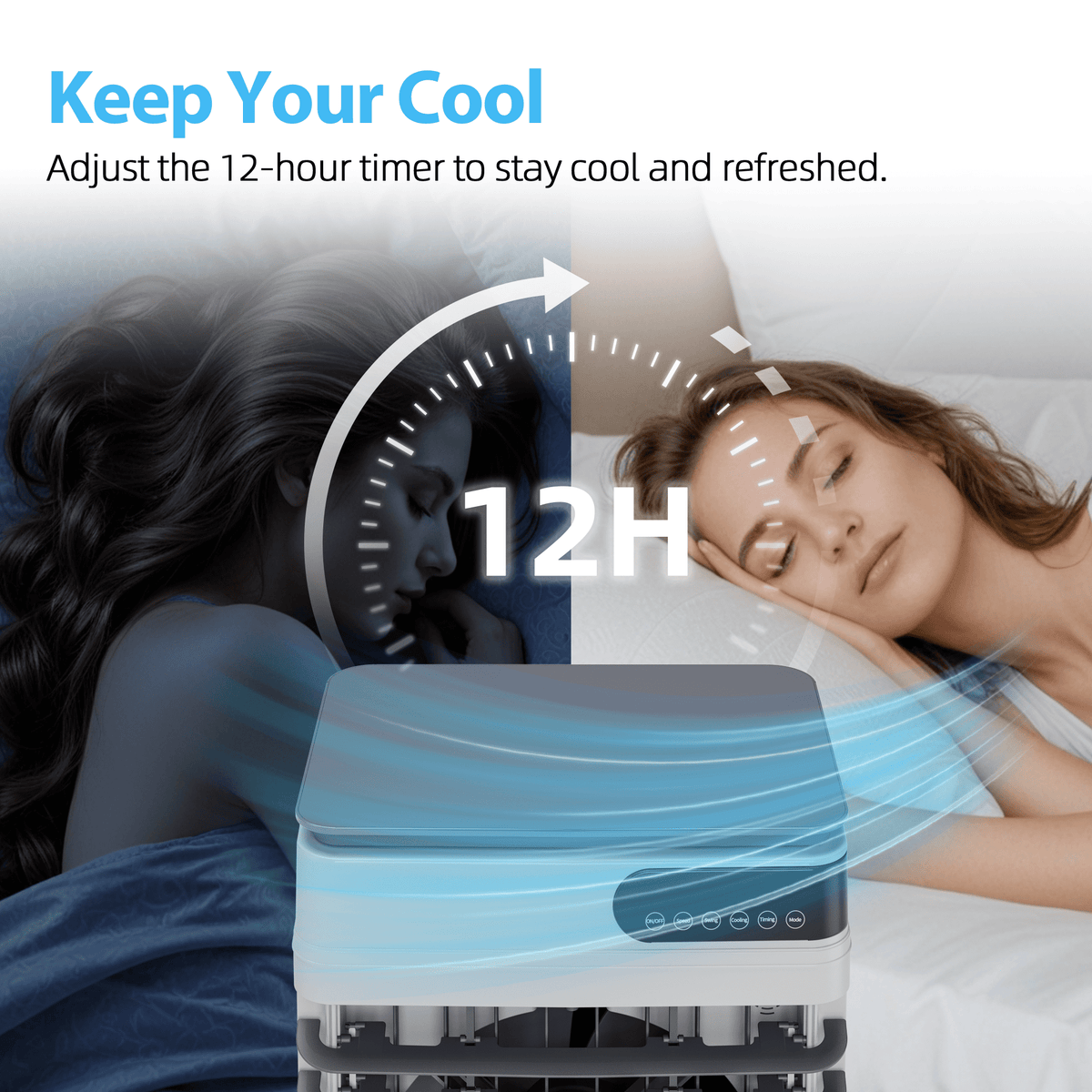 UrbanSync Evaporative Air Cooler, 3d Cooling, 8 Gallon Tank, 3 Speeds, 12 Hour Timer, 4 Ice Boxes, Indoor or Outdoor Use