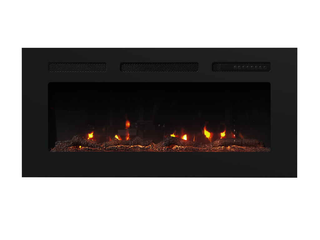 UrbanSync 36’’ 1500W Wall Mounted Recessed Electric Fireplace,12 Flame Color Modes,Touch Screen & Remote Control,Ultra Thin & Low Noise