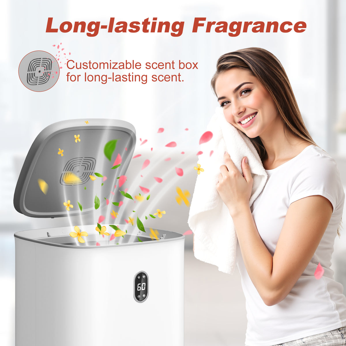 UrbanSync 35L Towel Warmer, Towel Warmer Bucket with Drying Modes, Heating Mode 20/30/60/90 Min, LED Screen, for Spa, Bathrobe, Blanket & Pajama