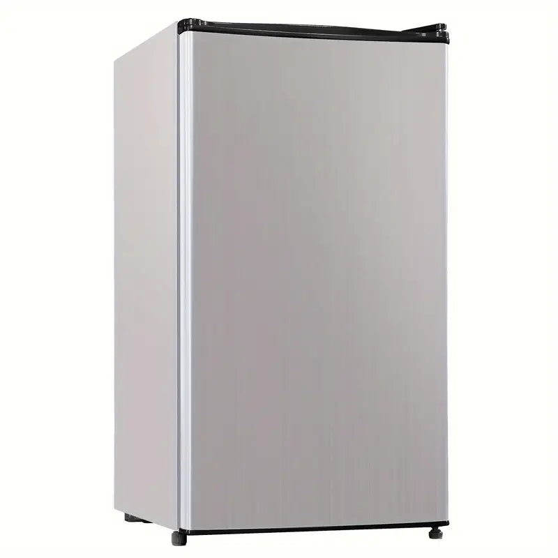UrbanSync 3.3 cu. ft. Single Door Compact Refrigerator with Freezer, for Office, Bedroom, Apartment, Silver