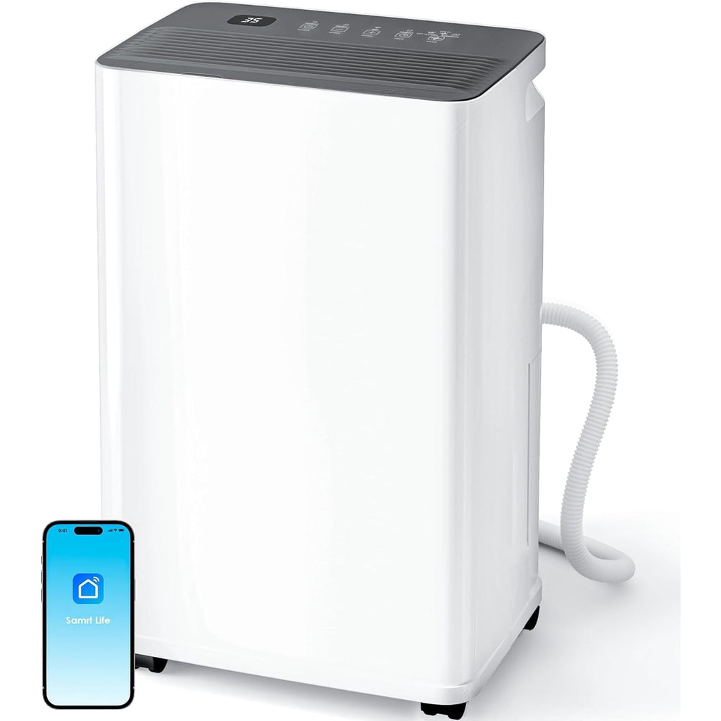 UrbanSync Max 35 Pint Smart App WiFi Control, 24H Timer, Child Lock, Quiet Energy Efficiency, with Drain Hose, Ideal for Living Rooms, Bathrooms, Bedrooms, and Garages