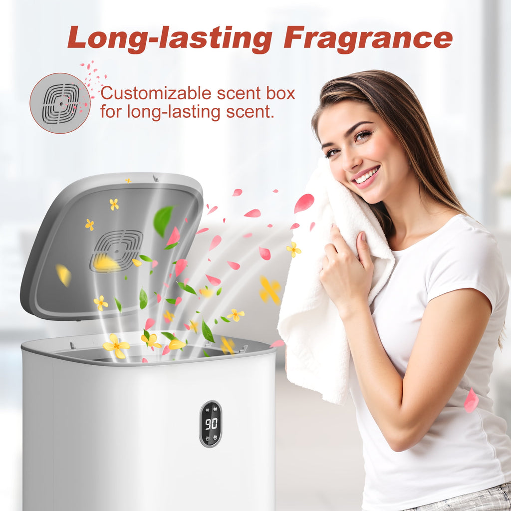 40L Vertical Towel Warmer & Dryer Cabinet, 1000W Heating and Drying Functions, Suitable for Bathrooms and Bedrooms(White)