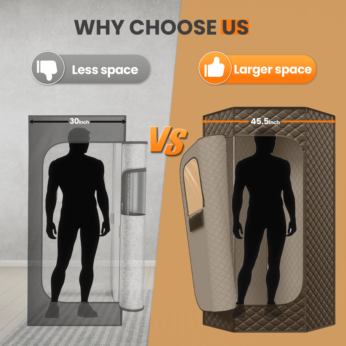 1-Person Pentagonal Steam Sauna Tent with 3L 1200W Steamer, 15-Level Temperature, 8-min Rapid Heating, 99Min-Timer, Remote Control, Folding Chair, 70" x 47" x 36", Black